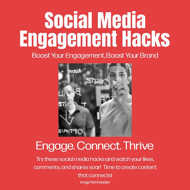 PSD psd digital marketing social media engagement design dla szablonu postów na instagramie