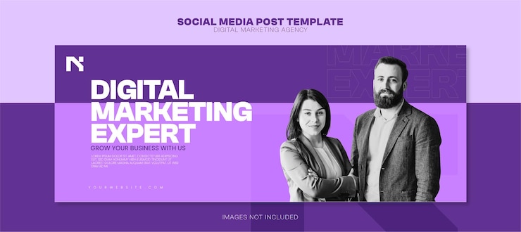 PSD psd digital marketing social media linkedin facebook cover page template