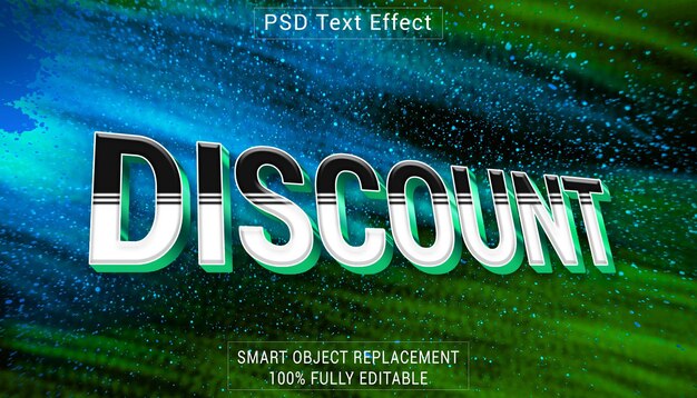 PSD effetto stile di testo del logo psd discount