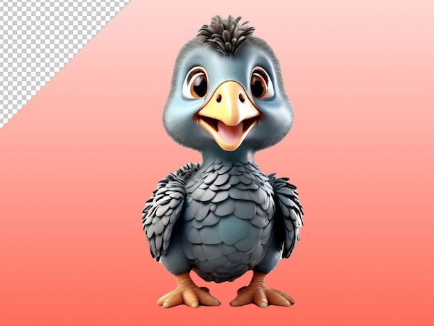 PSD psd of a dodo on transparent background