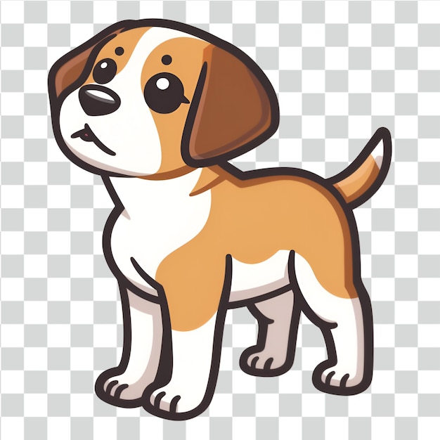 PSD psd dog clipart on transparent background