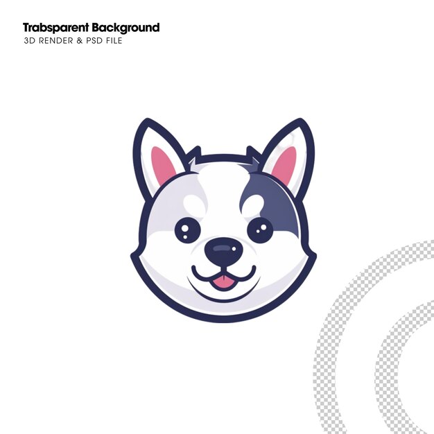 PSD psd dog illustration element icon isolated