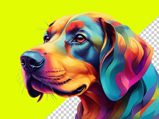 Psd of dog transparent background