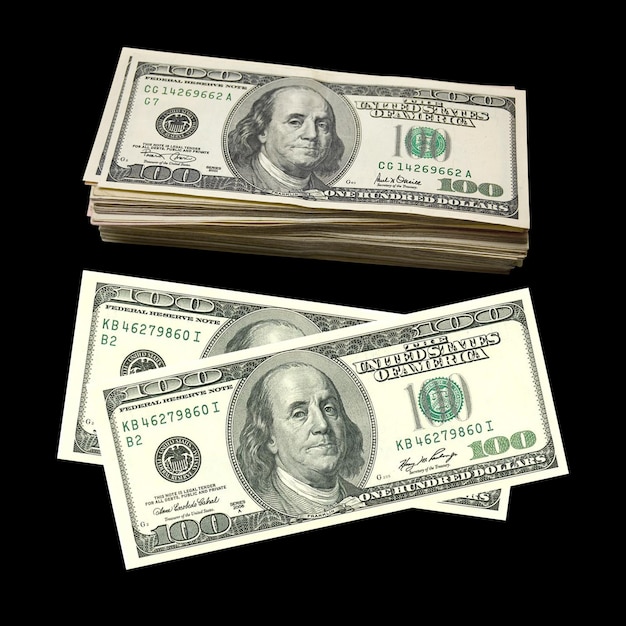 Psd dollars png realistic 3d rendre