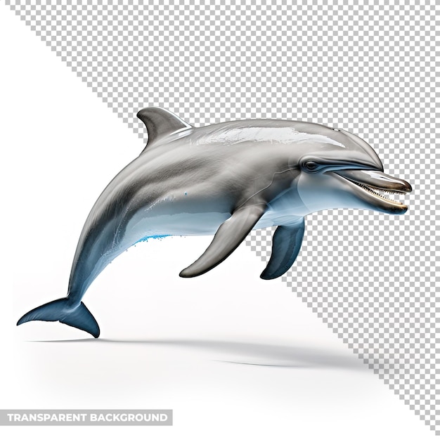 PSD psd dolphin isolated without background