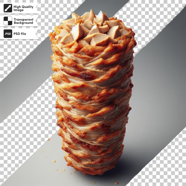PSD Псд донер кебаб shawarma мясо для ресторанов на прозрачном фоне с редактируемым слоем маски