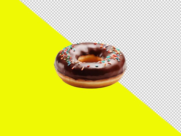 PSD psd of a donuts on transparent backgrount