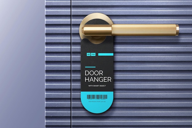 PSD psd door hanger hangtag mockup