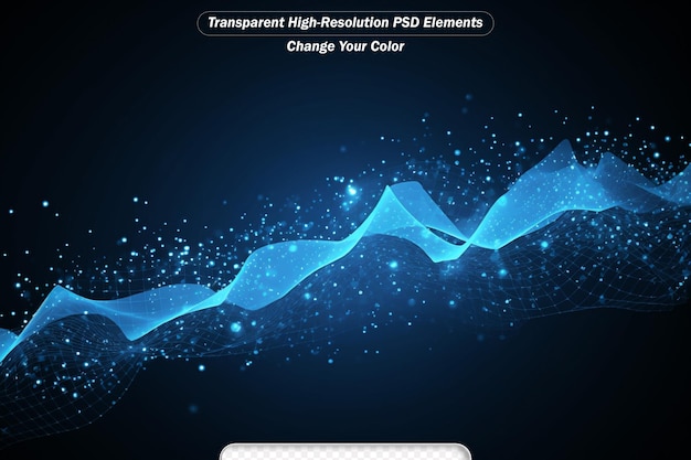 PSD psd技術革新の点線テクノウェブの未来的な背景