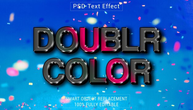 PSD psd doubler color 로고 텍스트 스타일 효과