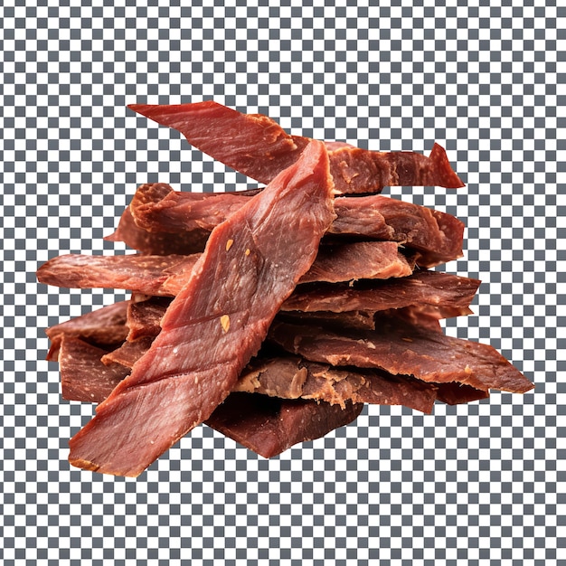 PSD psd dried beef isolated on transparent background