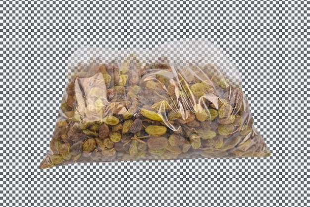 PSD psd dried raisins isolated on transparent background