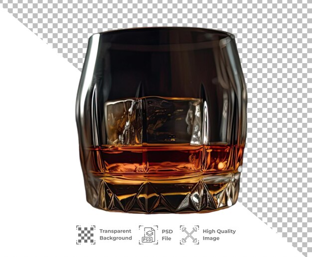 PSD psd drink with ice isolated on transparent background