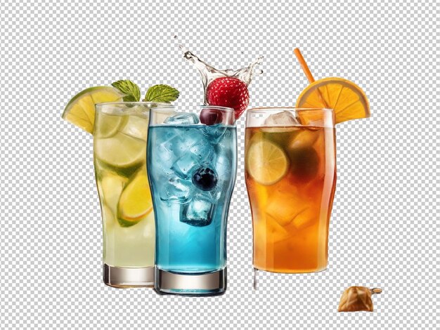 PSD psd of a drinks on transparent background