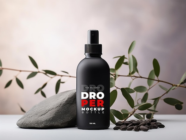 PSD psd dropper bottle mockup