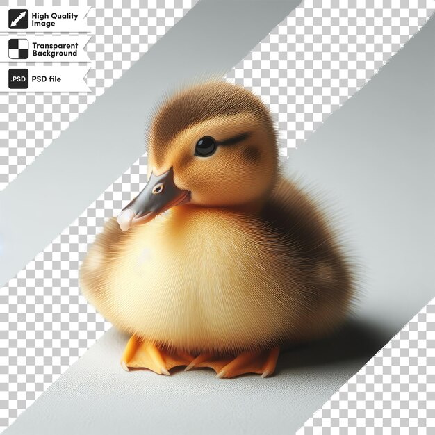 Psd duck isolated on transparent background