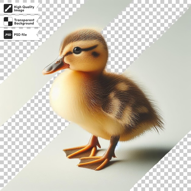 PSD psd duck isolated on transparent background