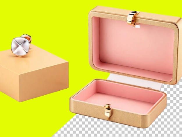 Psd of earing box on transparent background