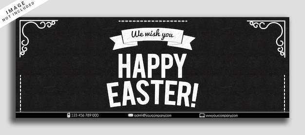 Psd easter day event facebook cover and banner template