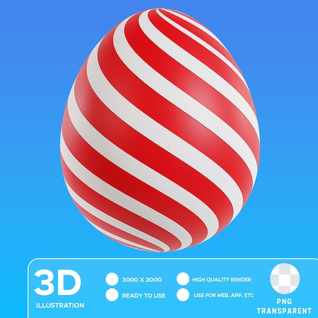 PSD psd easter egg 3d illustration