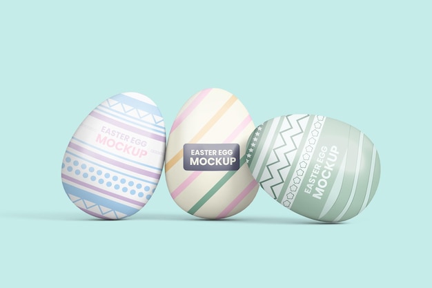 Mockup di progettazione dell'uovo di pasqua psd