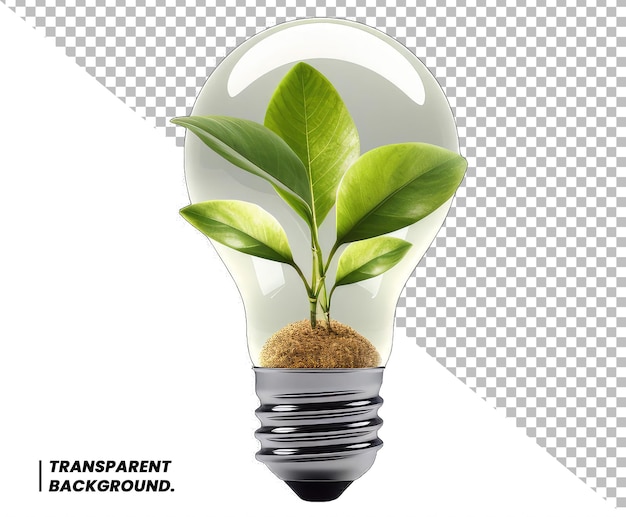 PSD psd eco concept green tree growing out of a bulb