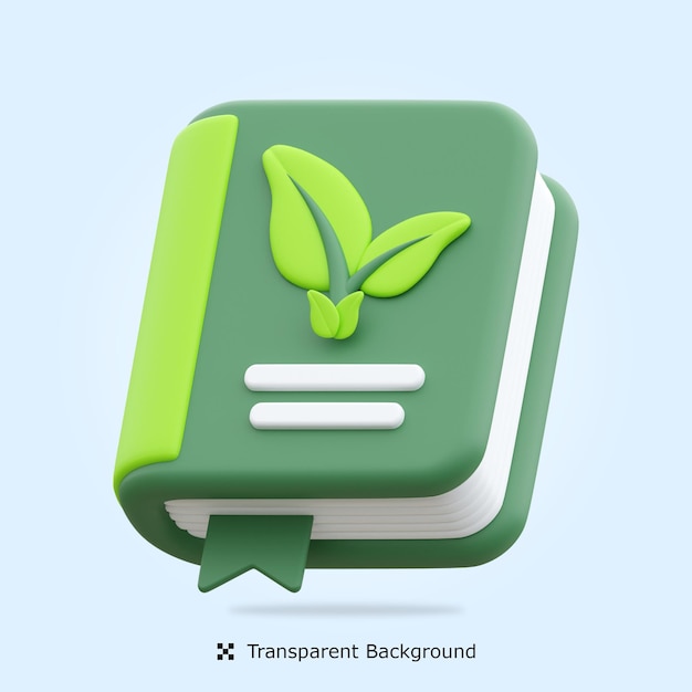 Psd ecology book 3d icon