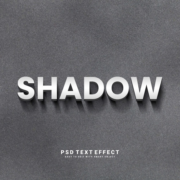 PSD editable 3d text effect