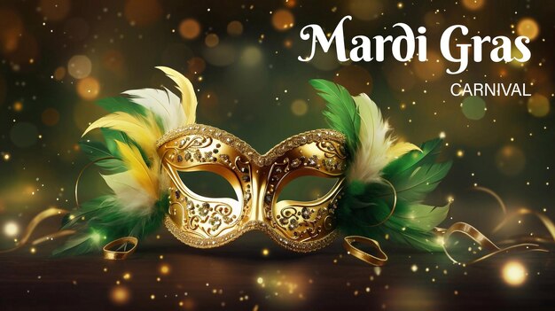 Psd Editable Happy Mardi Gras Carnival Poster Design Z Weneckimi Maskami