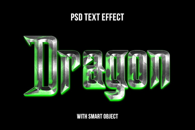 PSD psd editable text effect in smart object