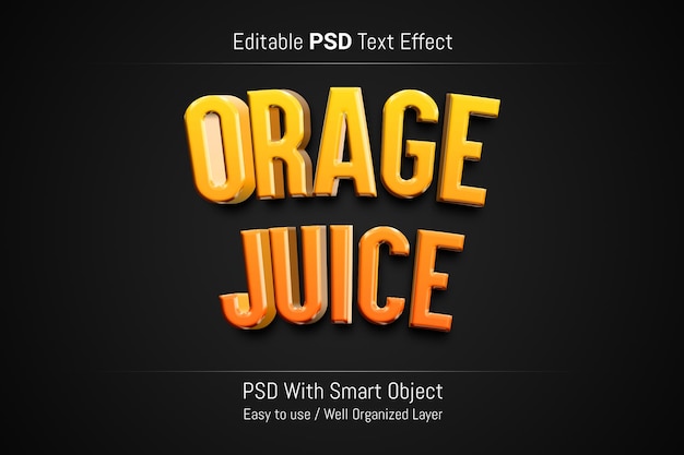 PSD Editable Text Effect