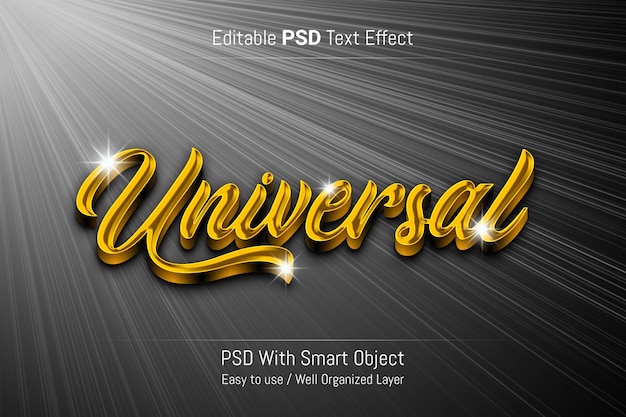 Psd editable text effect