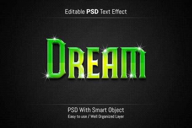 PSD psd editable text effect