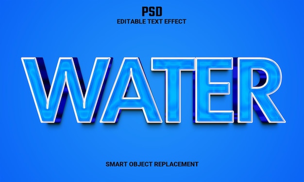 PSD Editable Water text effect