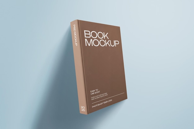 Psd een boek genaamd boek lijn op een blauwe achtergrond