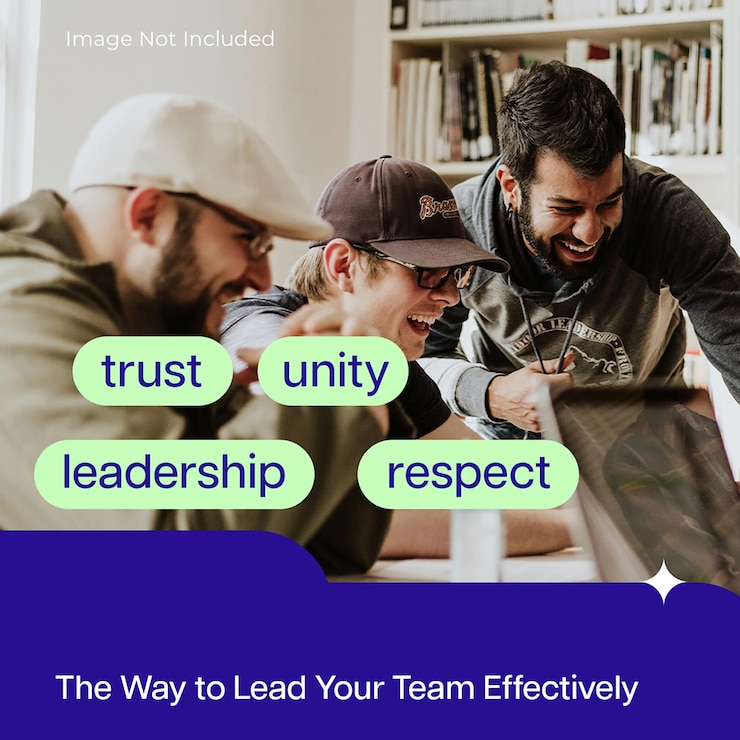 PSD psd effective team leadership building trust and unity instagram post template