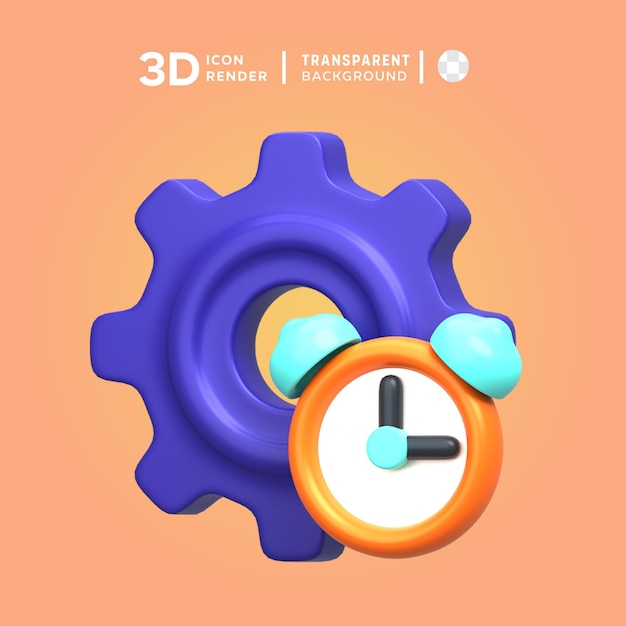 PSD 3d-иллюстрация эффективности psd