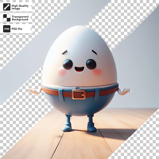 PSD psd egg humpty dumpty on transparent background