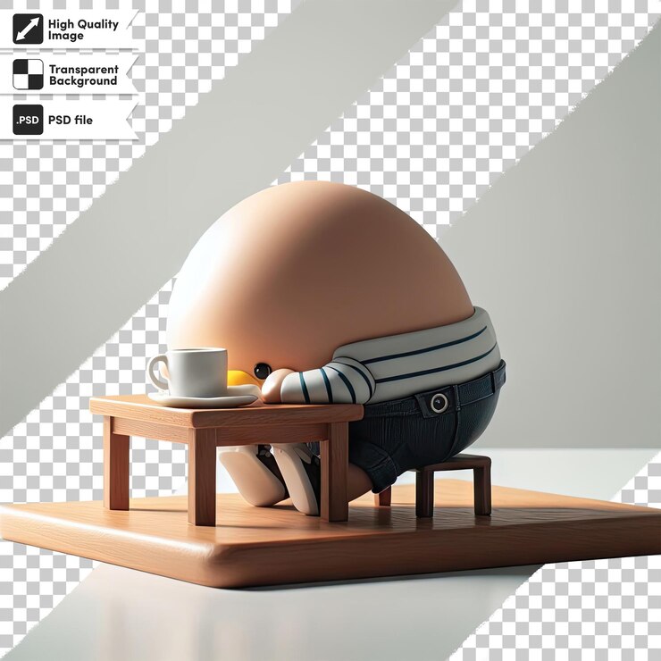 PSD 투명한 배경에 psd 계란 humpty dumpty