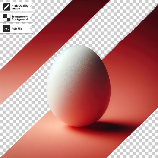 PSD psd egg isolated on transparent background