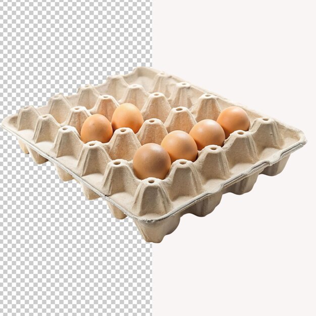 PSD psd of a egg tray on transparent background