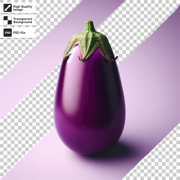 PSD eggplants on transparent background