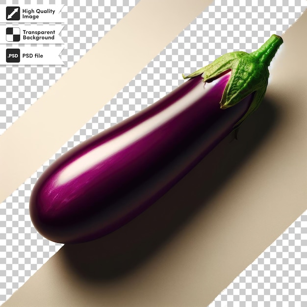 Psd eggplants on transparent background