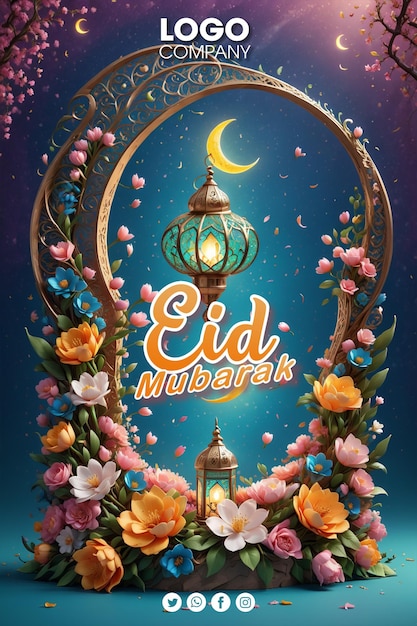 PSD psd eid mubarak social media banner