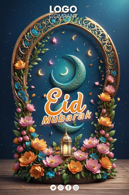 PSD psd eid mubarak sociale media banner