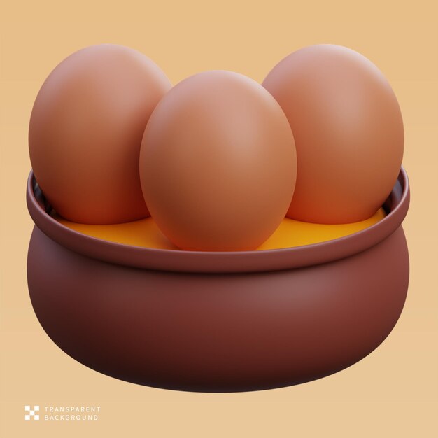 PSD-eieren 3D-illustratie