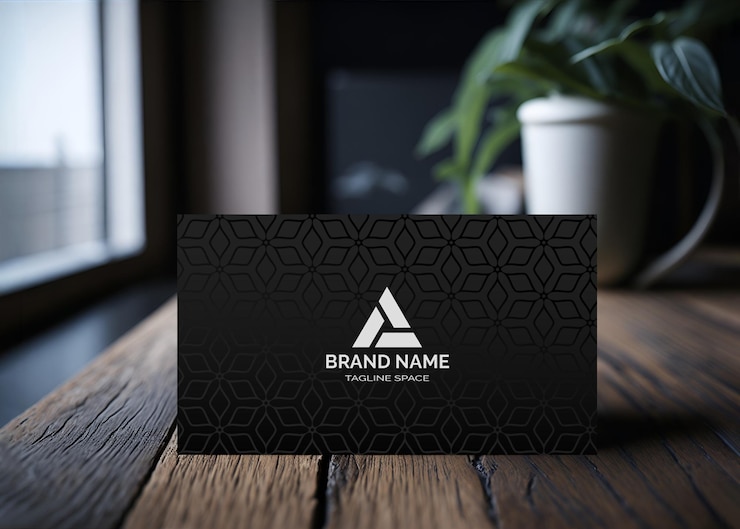PSD psd elegante realistische visitekaartje mockup