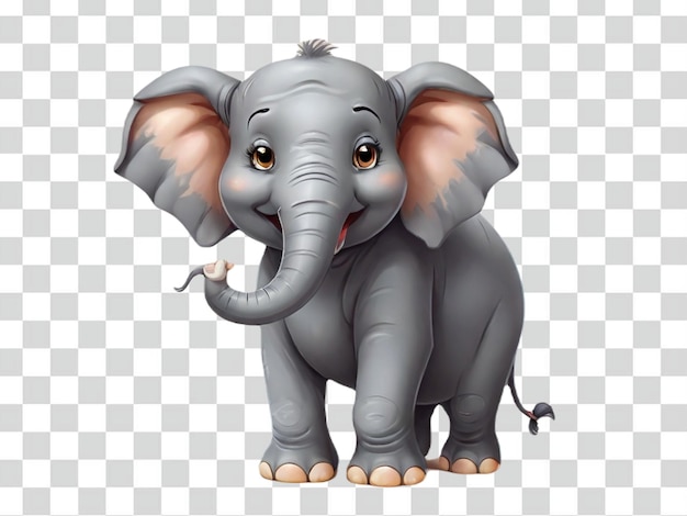 Psd of a elephant cartoon