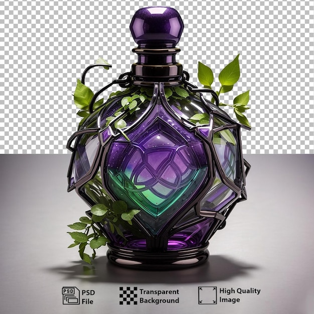 PSD elixir bottle of fantasy games isolated PNG Background Generative Ai