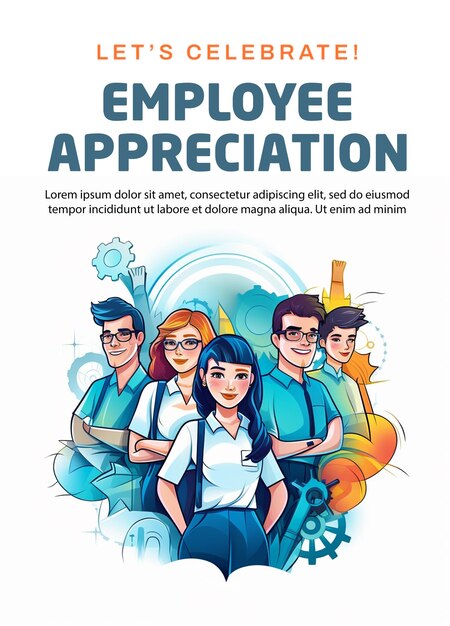 PSD psd employee appreciation day banner poster flyer